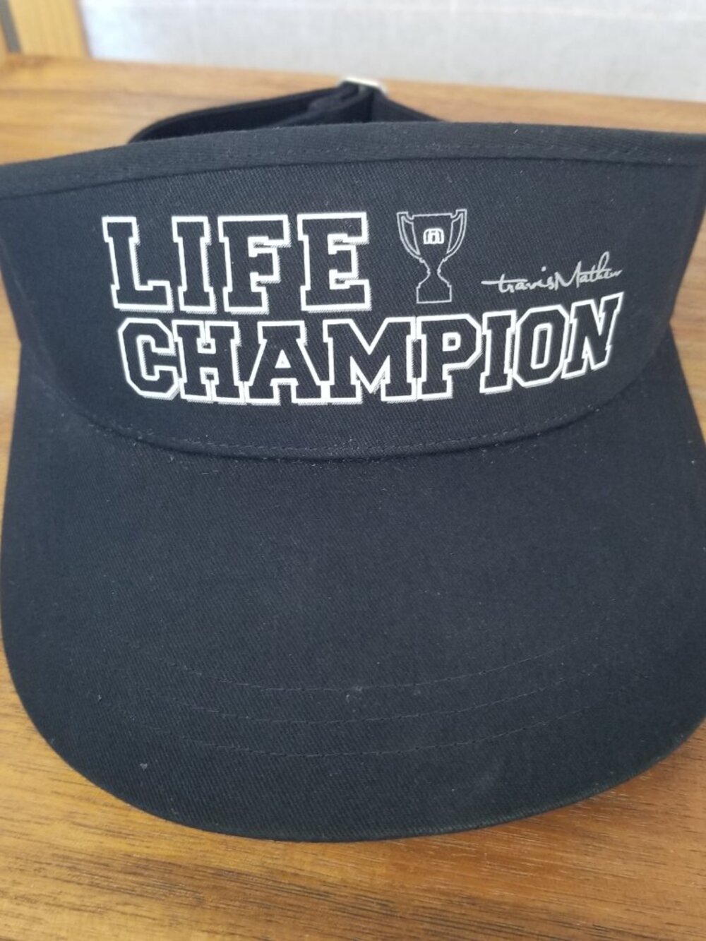 Travis Mathew Adjustable Black Golf Visor Hat